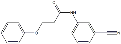 N-(3-cyanophenyl)-3-phenoxypropanamide 구조식 이미지