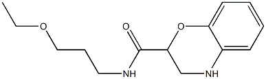 N-(3-ethoxypropyl)-3,4-dihydro-2H-1,4-benzoxazine-2-carboxamide Structure