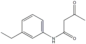 N-(3-ethylphenyl)-3-oxobutanamide Structure