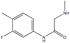 N-(3-fluoro-4-methylphenyl)-2-(methylamino)acetamide 구조식 이미지