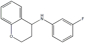 N-(3-fluorophenyl)-3,4-dihydro-2H-1-benzopyran-4-amine 구조식 이미지