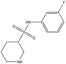 N-(3-fluorophenyl)piperidine-3-sulfonamide Structure