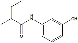 N-(3-hydroxyphenyl)-2-methylbutanamide Structure