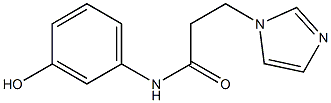 N-(3-hydroxyphenyl)-3-(1H-imidazol-1-yl)propanamide Structure
