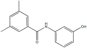 N-(3-hydroxyphenyl)-3,5-dimethylbenzamide 구조식 이미지