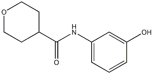 N-(3-hydroxyphenyl)oxane-4-carboxamide Structure