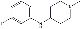 N-(3-iodophenyl)-1-methylpiperidin-4-amine 구조식 이미지