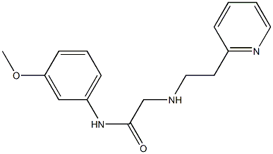 N-(3-methoxyphenyl)-2-{[2-(pyridin-2-yl)ethyl]amino}acetamide Structure