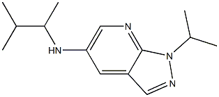 N-(3-methylbutan-2-yl)-1-(propan-2-yl)-1H-pyrazolo[3,4-b]pyridin-5-amine 구조식 이미지