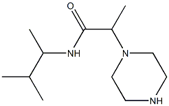 N-(3-methylbutan-2-yl)-2-(piperazin-1-yl)propanamide 구조식 이미지