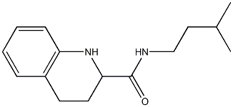 N-(3-methylbutyl)-1,2,3,4-tetrahydroquinoline-2-carboxamide 구조식 이미지