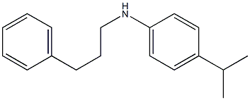 N-(3-phenylpropyl)-4-(propan-2-yl)aniline 구조식 이미지