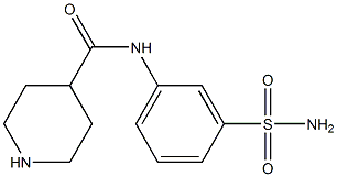 N-(3-sulfamoylphenyl)piperidine-4-carboxamide 구조식 이미지