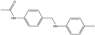 N-(4-{[(4-iodophenyl)amino]methyl}phenyl)acetamide Structure