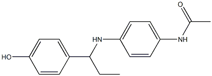 N-(4-{[1-(4-hydroxyphenyl)propyl]amino}phenyl)acetamide 구조식 이미지