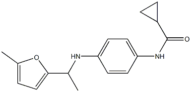 N-(4-{[1-(5-methylfuran-2-yl)ethyl]amino}phenyl)cyclopropanecarboxamide Structure