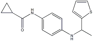 N-(4-{[1-(thiophen-2-yl)ethyl]amino}phenyl)cyclopropanecarboxamide Structure