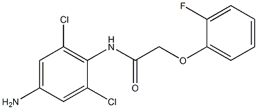 N-(4-amino-2,6-dichlorophenyl)-2-(2-fluorophenoxy)acetamide 구조식 이미지