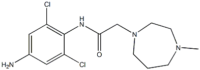 N-(4-amino-2,6-dichlorophenyl)-2-(4-methyl-1,4-diazepan-1-yl)acetamide 구조식 이미지