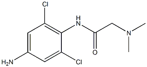 N-(4-amino-2,6-dichlorophenyl)-2-(dimethylamino)acetamide 구조식 이미지