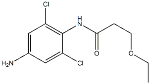 N-(4-amino-2,6-dichlorophenyl)-3-ethoxypropanamide 구조식 이미지