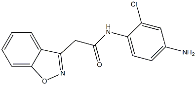 N-(4-amino-2-chlorophenyl)-2-(1,2-benzoxazol-3-yl)acetamide Structure