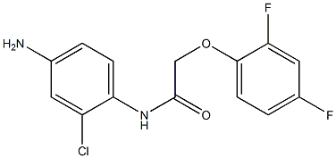 N-(4-amino-2-chlorophenyl)-2-(2,4-difluorophenoxy)acetamide 구조식 이미지
