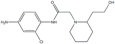 N-(4-amino-2-chlorophenyl)-2-[2-(2-hydroxyethyl)piperidin-1-yl]acetamide 구조식 이미지