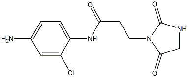 N-(4-amino-2-chlorophenyl)-3-(2,5-dioxoimidazolidin-1-yl)propanamide 구조식 이미지