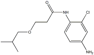 N-(4-amino-2-chlorophenyl)-3-(2-methylpropoxy)propanamide 구조식 이미지