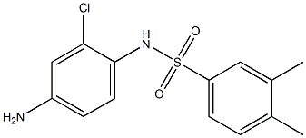 N-(4-amino-2-chlorophenyl)-3,4-dimethylbenzene-1-sulfonamide Structure