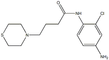 N-(4-amino-2-chlorophenyl)-4-(thiomorpholin-4-yl)butanamide 구조식 이미지