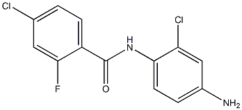 N-(4-amino-2-chlorophenyl)-4-chloro-2-fluorobenzamide 구조식 이미지