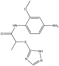 N-(4-amino-2-methoxyphenyl)-2-(1H-1,2,4-triazol-5-ylsulfanyl)propanamide Structure