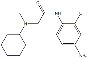 N-(4-amino-2-methoxyphenyl)-2-[cyclohexyl(methyl)amino]acetamide 구조식 이미지