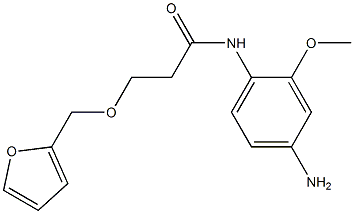 N-(4-amino-2-methoxyphenyl)-3-(2-furylmethoxy)propanamide Structure