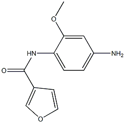 N-(4-amino-2-methoxyphenyl)-3-furamide 구조식 이미지