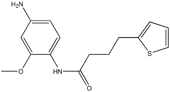 N-(4-amino-2-methoxyphenyl)-4-(thiophen-2-yl)butanamide 구조식 이미지