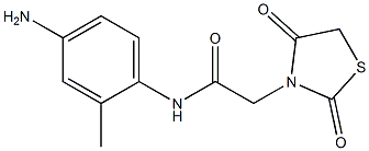 N-(4-amino-2-methylphenyl)-2-(2,4-dioxo-1,3-thiazolidin-3-yl)acetamide Structure