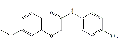 N-(4-amino-2-methylphenyl)-2-(3-methoxyphenoxy)acetamide 구조식 이미지