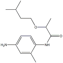 N-(4-amino-2-methylphenyl)-2-(3-methylbutoxy)propanamide 구조식 이미지