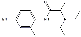 N-(4-amino-2-methylphenyl)-2-(diethylamino)propanamide 구조식 이미지