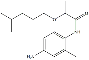 N-(4-amino-2-methylphenyl)-2-[(4-methylpentyl)oxy]propanamide 구조식 이미지