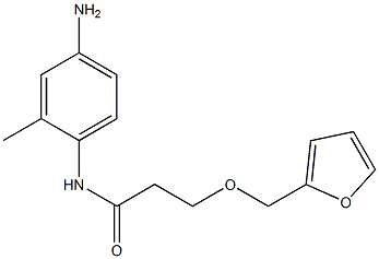 N-(4-amino-2-methylphenyl)-3-(2-furylmethoxy)propanamide 구조식 이미지