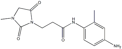 N-(4-amino-2-methylphenyl)-3-(3-methyl-2,5-dioxoimidazolidin-1-yl)propanamide 구조식 이미지