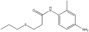 N-(4-amino-2-methylphenyl)-3-(propylsulfanyl)propanamide Structure