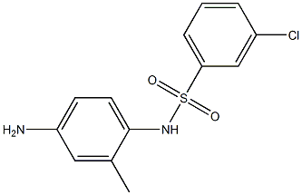 N-(4-amino-2-methylphenyl)-3-chlorobenzene-1-sulfonamide 구조식 이미지