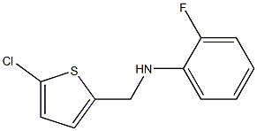 N-[(5-chlorothiophen-2-yl)methyl]-2-fluoroaniline Structure