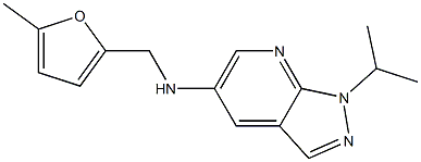 N-[(5-methylfuran-2-yl)methyl]-1-(propan-2-yl)-1H-pyrazolo[3,4-b]pyridin-5-amine 구조식 이미지