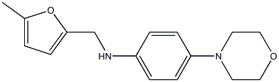 N-[(5-methylfuran-2-yl)methyl]-4-(morpholin-4-yl)aniline 구조식 이미지